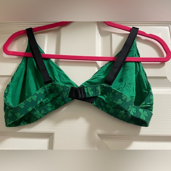 MeUndies UltraModal™ FeelFree Shamrock Print Triangle Wireless Bralette Size 4X - Picture 2 of 4